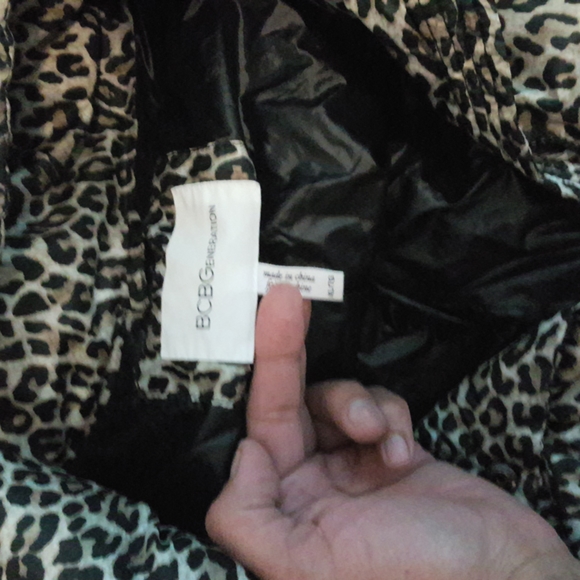 BCBGeneration Leopard Print Puffer - Picture 2 of 5